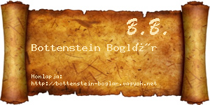 Bottenstein Boglár névjegykártya