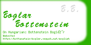 boglar bottenstein business card